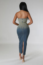 ARIANA DENIM DRESS-Dresses-Fashion Bombshellz | Online Boutique