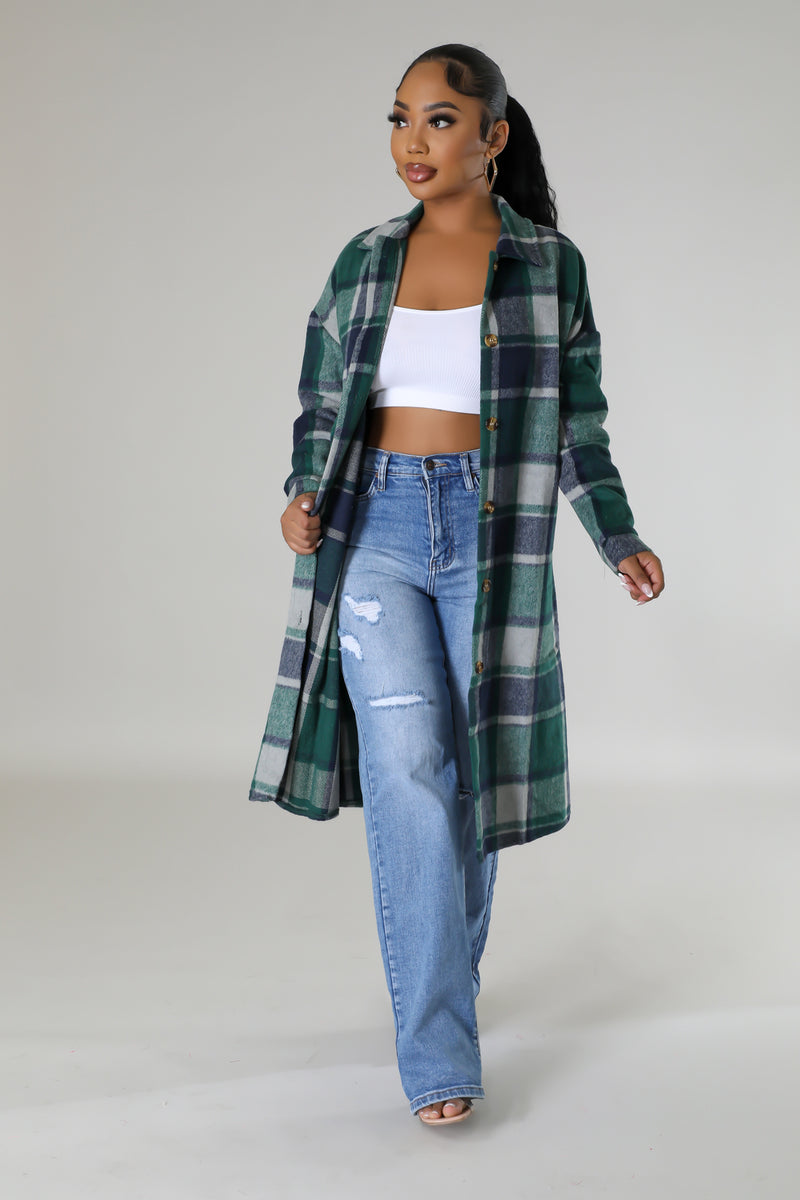 KIMBERLY FLANNEL-Shirts & Tops-Fashion Bombshellz | Online Boutique