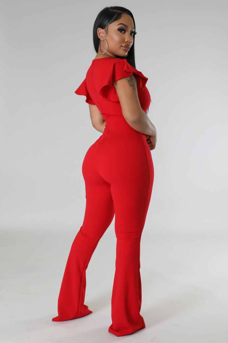 Women's Red Jumpsuits