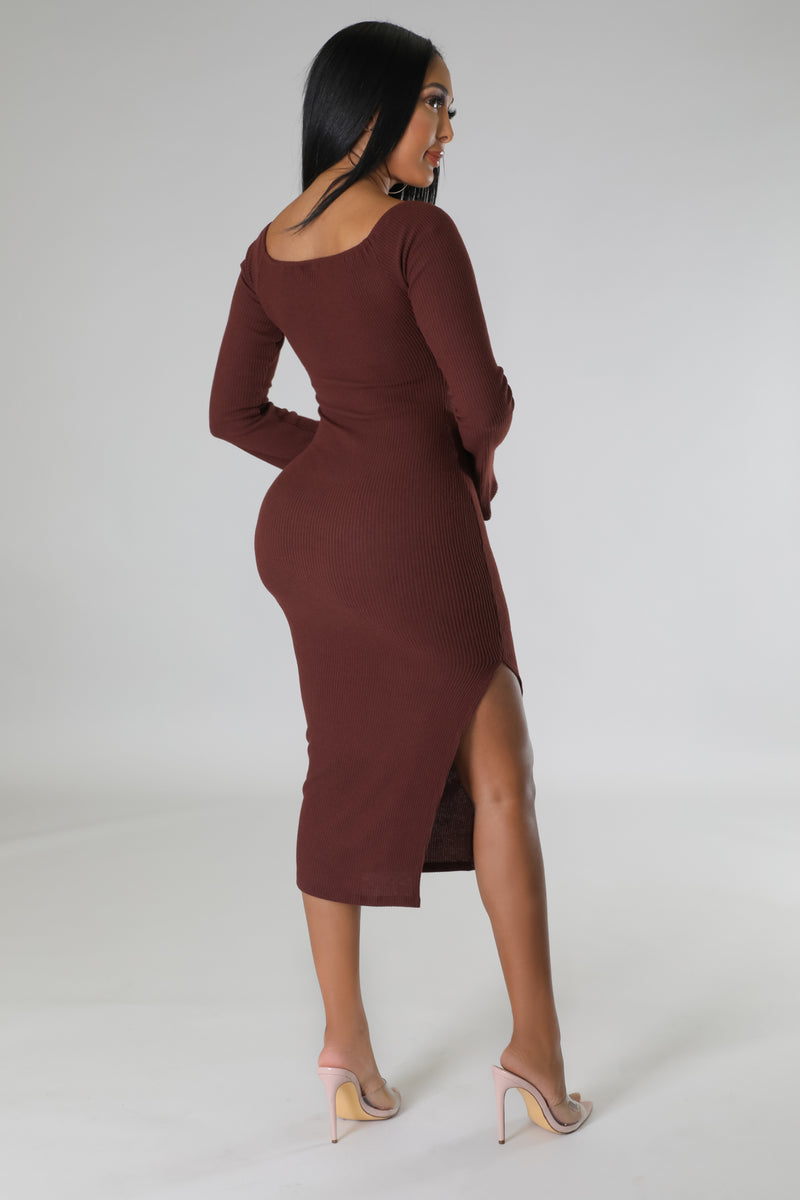 KATRINA DRESS | BROWN-Dresses-Fashion Bombshellz | Online Boutique