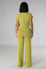 RELAXED PANT SET | LIME-Pant Set-Fashion Bombshellz | Online Boutique