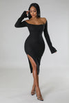KATRINA DRESS | BLACK-Dresses-Fashion Bombshellz | Online Boutique
